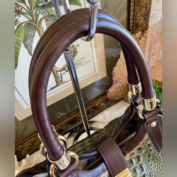 Brahmin🌿SERPENTINE HEARTWOOD ELISA SATCHEL 
NEW WITH ATTACHED TAG🍃$435 MSRP🍃 - Picture 11 of 15